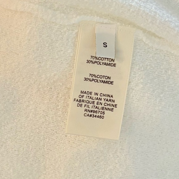 NWOT Rebecca Taylor Boucle White Textured Scoop Neck Tank Top Sleeveless Size S - Picture 9 of 9